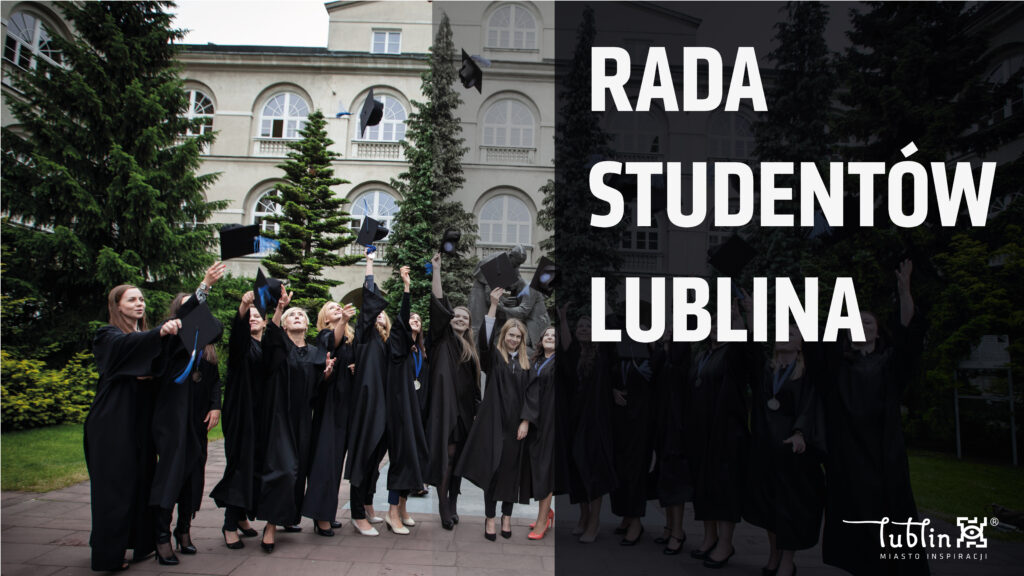Grafika promująca Radę Studentów Lublina